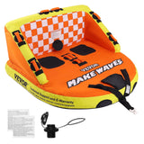 VEVOR 2 Person Couch Towable Tube for Boating, 340 lb Capacity with High Backrest
