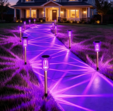 10 Pack Solar Pathway Lights – Crystal-style LED Garden Lights