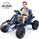 VIBESPARK 36V 600W Electric Ride-On ATV for Kids Ages 5–12, Bluetooth and LED Lights