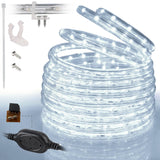 Cool White LED Rope Lights, 2-Wire Flexible PVC Accent Lighting