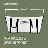 Bakcou 60" Insulated Game & Gear Bag – Waterproof Hunting Cooler Bag for eBike Trailers