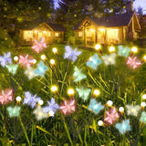 6 Pack Solar RGB Butterflies & Firefly Garden Lights – 48 LED Swaying Waterproof Solar Landscape Lights