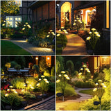 2 Pack Solar Mushroom Garden Lights – LED Jellyfish Landscape Lights