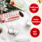 10.6 oz. Ayieyill Artificial Christmas Snow – White PVC Flakes for Crafts & Holiday Displays