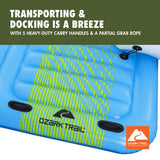 Ozark Trail Summer Slide 5-Person Inflatable Island with Detachable Water Slide, Mesh Seating