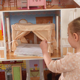 KidKraft Savannah Wooden Dollhouse – 4 Levels, 6 Rooms, Porch Swing & 14 Accessories