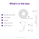 Roku Smart Home Smart Light Strip SE 16.4 ft, 2-Pack – Wi-Fi RGB LED Strip Lights with Music Sync