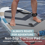 Hydro-Force Solara 10' Inflatable Stand Up Paddle Board Set with Paddle, Pump, Backpack & Leash