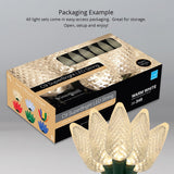 Wintergreen Lighting C9 Christmas Lights, 25-Ct 17FT LED String Lights for Holiday Decorations