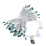 100-Count Incandescent Mini Christmas String Lights, 50 ft White Wire Holiday Light Set,