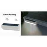 Deck Impressions 50-Lumen Solar Gutter Lights, 6-Pack, 3000K Warm White