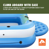 Ozark Trail Big 6-Person Inflatable Island – Large Floating Lake Lounge