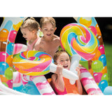 Intex Candy Zone Inflatable Play Center with Water Slide, Sprayer & Games