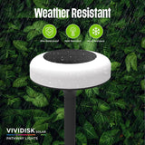 Bell+Howell Color Disk Lights – 4 Pack Solar Color-Changing LED Ground Lights