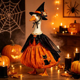 Halloween Witch Porch Goose Outfit Set, Fits 19"-23" Goose Dress, Cape & Hat