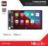 Dual XDCPA10BT 7" Double DIN Car Stereo, Apple CarPlay Android Auto Bluetooth