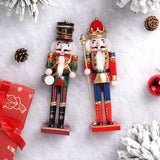 12" Wooden Nutcracker Soldier – Sword, Movable Jaw & Gift Box