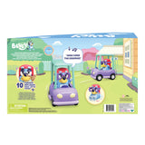 Bluey Chat Mates Grannies Car with 5.5" Talking Janet Figure – 10 Phrases & Accessories