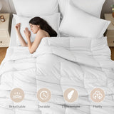 Lightweight Cooling Quilted Comforter, All Season Down Alternative Duvet