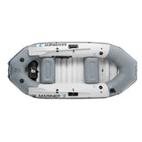 Intex Mariner 3 Inflatable Fishing & Recreational Boat Set with Oars, Pump & Rod Holders, 3-Person Boat