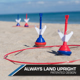 EastPoint Sports Americana Lawn Darts Classic Family Game with 4 Soft-Tip Darts, 2 Target Rings