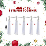 Christmas LED Meteor Shower Rain Lights, 540 LEDs, 10 × 20" Waterproof Cascading Tube Lights