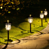 GIGALUMI 6 Pack Solar Pathway Lights – Outdoor LED Landscape Lighting