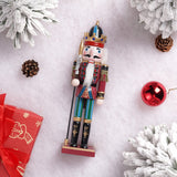 12" Wooden Nutcracker Soldier – Sword, Movable Jaw & Gift Box