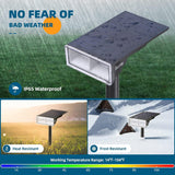 6 Pack Solar RGB Spot Lights – 24 LED Color-Changing Landscape Lights