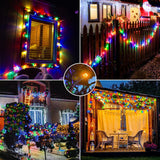 52.3 ft Solar String Lights, 160 LED Outdoor Fairy Lights with 8 Modes