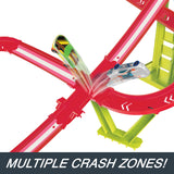 Hot Wheels Neon Speeders Skyscraper Speed Circuit – Motorized Track Set