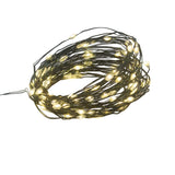 Holiday Time 100 LED Battery-Operated Wire String Lights, 33 ft Warm White