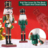 12" Wooden Nutcracker Soldier – Sword, Movable Jaw & Gift Box
