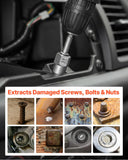 VEVOR 16-Piece Bolt Extractor Kit – Cr-Mo Impact Bolt & Nut Remover Set for Stripped, Rounded, Rusted & Damaged Fasteners