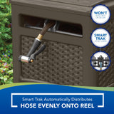 Suncast 225 ft. Smart Trak Wicker Garden Hose Reel Guide and Hideaway