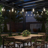 Artika Eclipse Solar String Lights with Remote – 42 ft Outdoor Weatherproof LED Patio Lights with Solar Panel & USB-C Charging