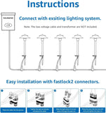 SUNVIE 4 Pack Low Voltage LED Pathway Lights – 150 lm 3 W Landscape Lighting