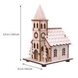 3-Pack LED Wooden Christmas Village Houses – Lighted Holiday Village Tabletop Decorations