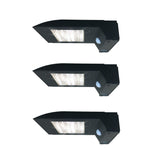 Deck Impressions Solar Wall and Fence Lights with Motion Sensor, 400 Lumens, 3-Pack