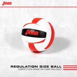 Penn Easy Fit Premium Volleyball Set with 10'–30' Adjustable Net, Ball, Pump