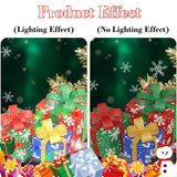 Christmas LED Lighted Gift Boxes, Set of 3 Battery-Operated Present Decorations