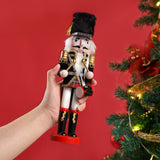 12" Wooden Nutcracker Soldier – Sword, Movable Jaw & Gift Box