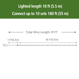 Mainstays 216-Light 18 ft Plug-In Multicolor Outdoor Rope Lights – Weather-Resistant Flexible LED Rope Lighting