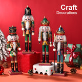 12" Wooden Nutcracker Soldier – Sword, Movable Jaw & Gift Box