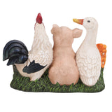 Mainstays Welcome Farm Animals Garden Statue, High-Density Resin & Cement Outdoor Décor