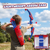 2-Pack LED Light-Up Kids’ Bow and Arrow Set with Standing Target, Foam-Dart Blasters, Suction-Cup Arrows and Quivers