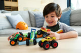 4-Pack Hot Wheels Monster Trucks – 1:64 Scale Collectible Toy Vehicles, Styles May Vary