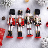 12" Wooden Nutcracker Soldier – Sword, Movable Jaw & Gift Box