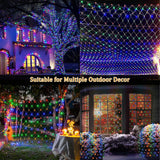 Christmas Net Lights Outdoor, 192 LED 9.8FT × 6.6FT Waterproof Mesh Lights
