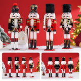 12" Wooden Nutcracker Soldier – Sword, Movable Jaw & Gift Box